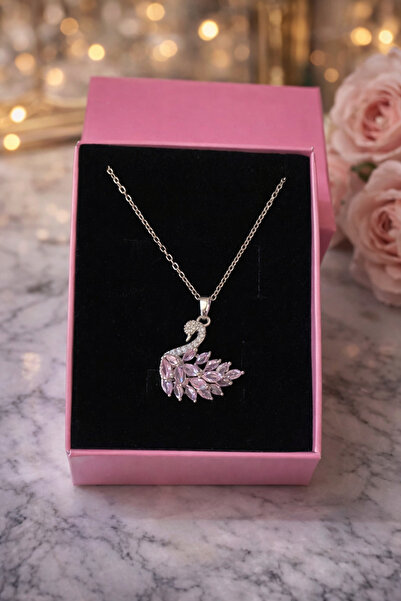 Nutly Accessories Kuğu Kolye Zarif Kadın Kolyesi – Romantik Hediye Takı Kutul...