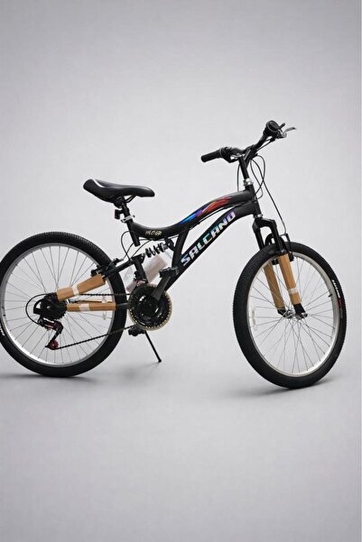 Salcano Hector 26V 26 Jant 21 Vites Çift Amortisörlü Dağ Bisikleti Siyah Krom...