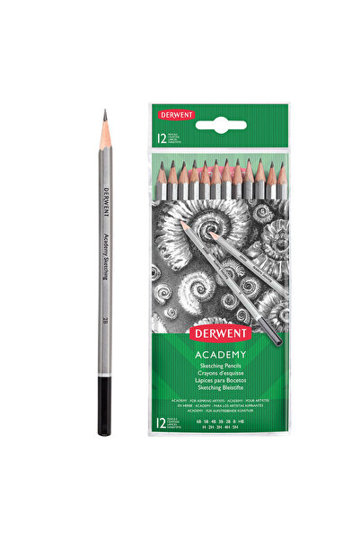 Derwent Academy Graphite Pencils 5H-6B blister 12 pcs/set high quality black