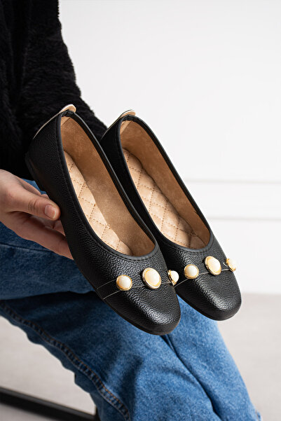 Moda Devrin Crni biser balerina