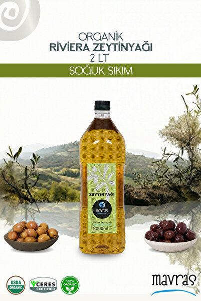 Mavras Riviera Zeytinyağı 2 Litre - Doğal, Sağlıklı Ve Lezzetli - Yüksek Kali...