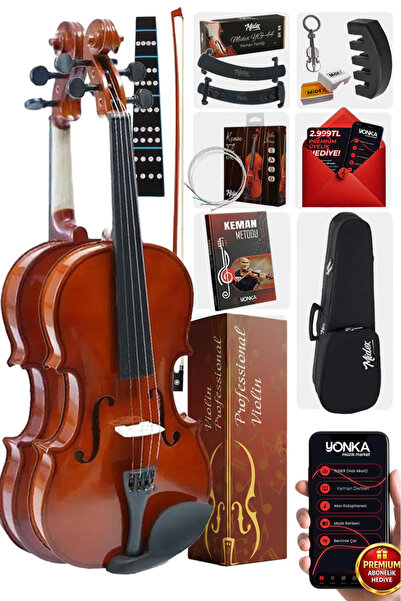 Midex Cvl-742-tys Profesyonel 1/2 Çocuk Kemanı Seti 8-10 Yaş (YASTIK TEL ÇANT...