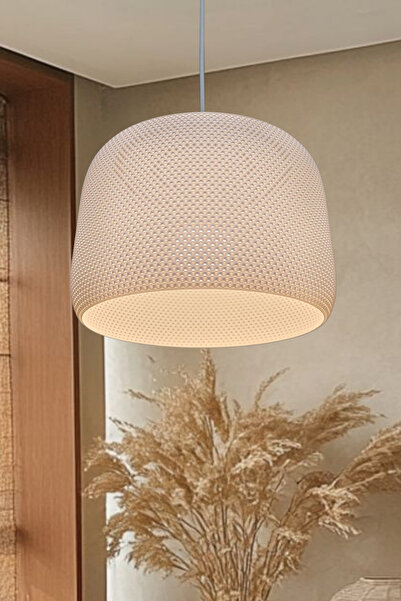 decory Hydra Beyaz Mesh Yüzey Avize, Pinterest Tarzı Tekli Sarkıt Avize (BİOP...