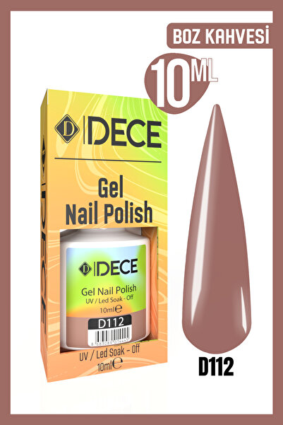 d dece Kalıcı Oje UV Led D112 (KAHVE SERİSİ) 10ml