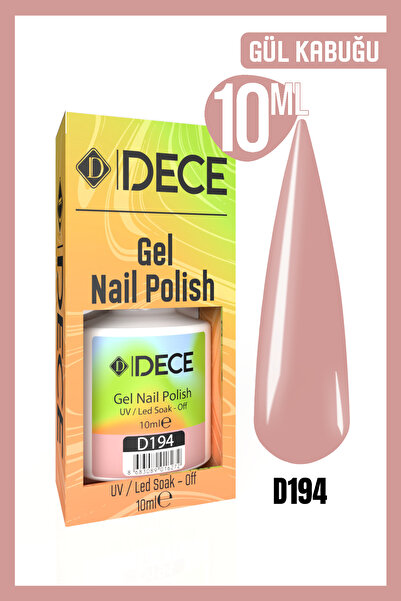 d dece Dece Kalıcı Oje UV LED D194 (ARA RENKLER) 10ml