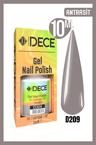d dece Kalıcı Oje UV Led D209 (GRİ SERİSİ) 10ml