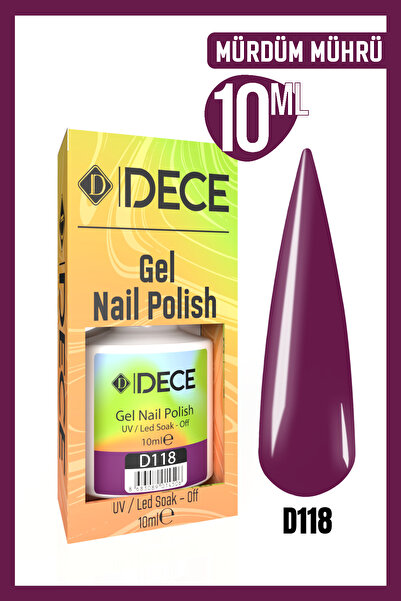 d dece Kalıcı Oje UV LED D118 (MOR SERİSİ) 10ml