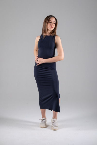 Maison La Femme Rochie lungă de vară cu șliț pentru femei