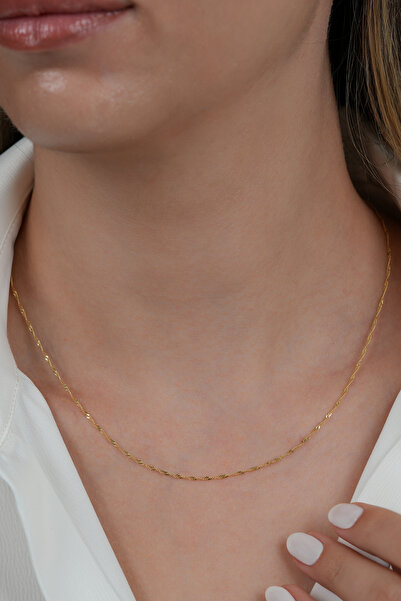 by milo jewellery 14 AYAR BURGU ALTIN ZİNCİR