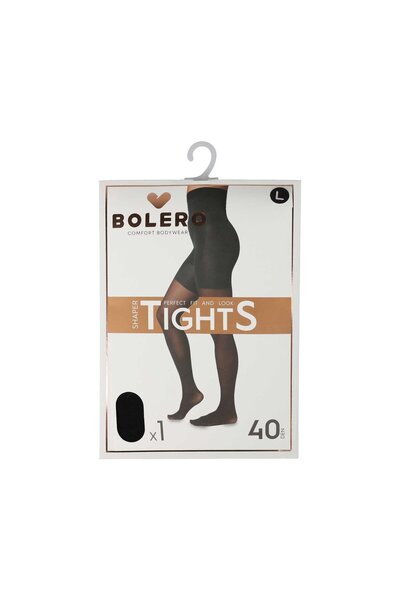 Bolero Kadın 40 Den Şekillendirici Külotlu Çorap Siyah
