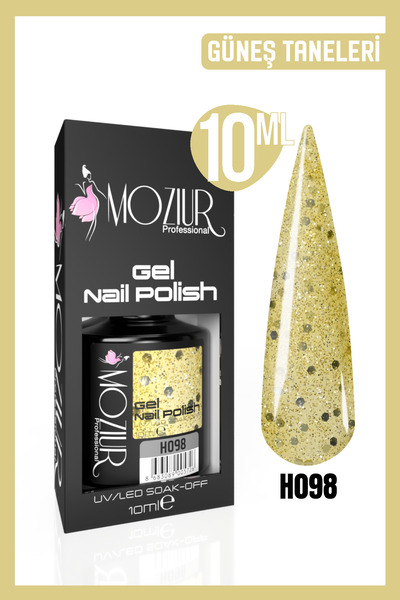 MOZIUR Kalıcı Oje Uv Led H098 (SİMLİ SERİ) 10ml