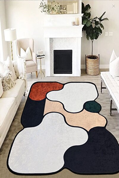 Chilai Home Woven Makinede Yıkanabilir Kaymaz Taban Leke Tutmaz Dijital Salon...