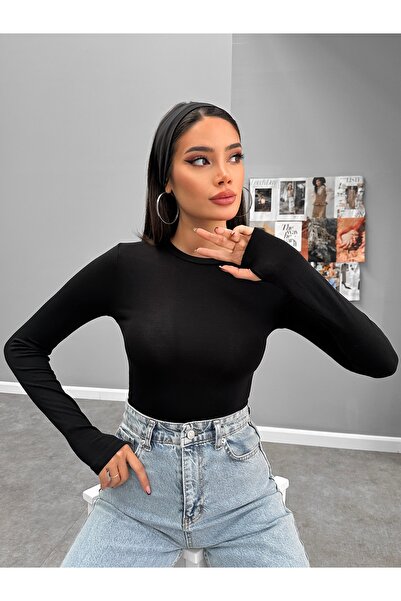 ESRAHELVACI Body de bază cu mânecă lungă