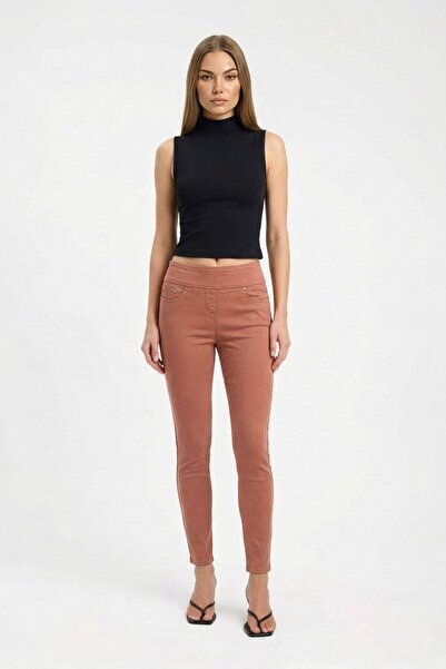 Bluewhite Women's Tile Lycra Stretchy Leggings Jean Pants