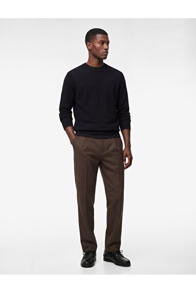 Koton Pantaloni din material textil cu croială confortabilă, amestec de visco...