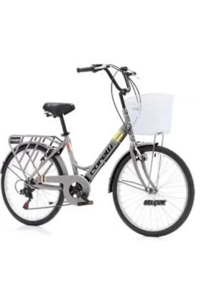 Corelli SQUAB KADIN ŞEHİR BİSİKLETİ 408H V 24 JANT 6 VİTES ANTRASİT GRİ