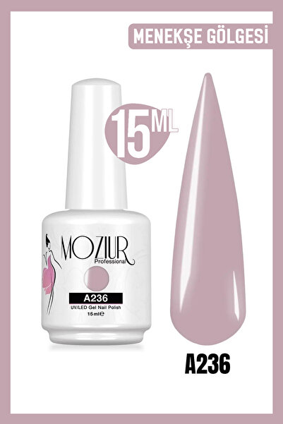 MOZIUR Kalıcı Oje UV Led A236 (MOR SERİSİ) 15ml