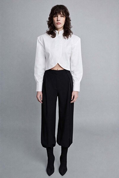 VATKALI Paça detaylı şalvar pantolon