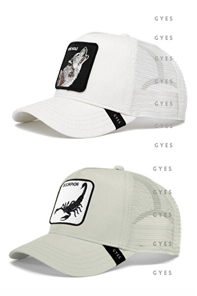 GYES Set pălărie sport unisex - cu figuri de animale, set de 2, reglabil pe s...