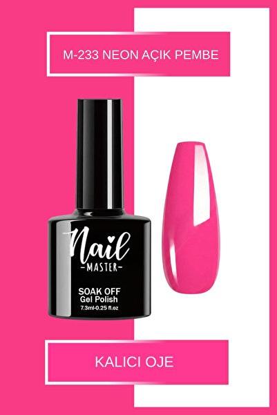 Nail Master M233 Kalıcı Oje 7,3ml Neon Açık Pembe