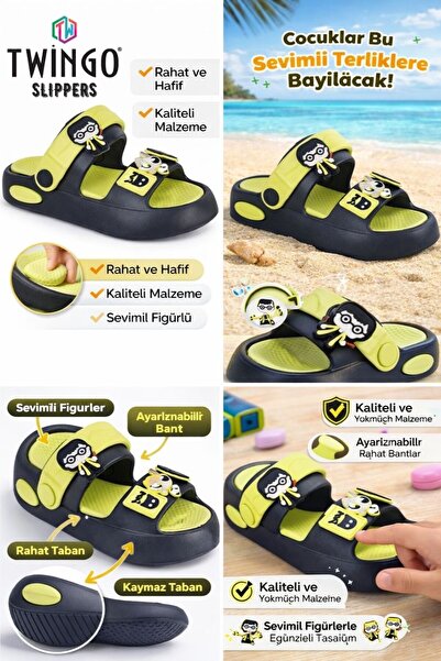 Twingo Papuci de zi cu zi ortopedici Emojis Cross pentru copii, unisex