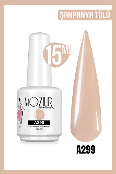 MOZIUR Kalıcı Oje UV Led A299 (IŞILTI SERİSİ) 15ml