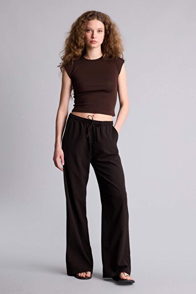 DeFacto Wide Leg Regular Waist Pants H1413Ax26Sp