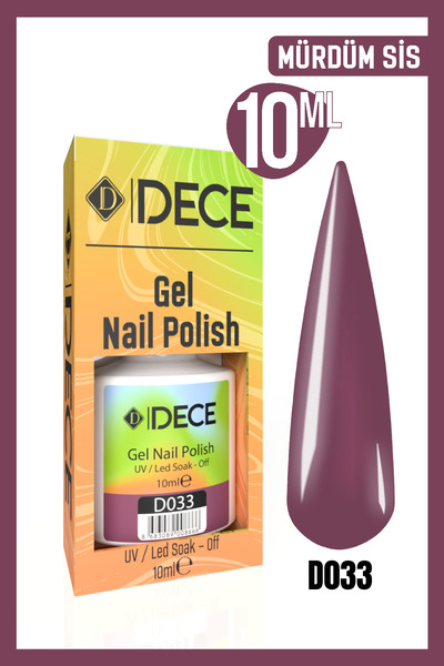 d dece Kalıcı Oje Uv Led D033 (MOR SERİSİ) 10ml