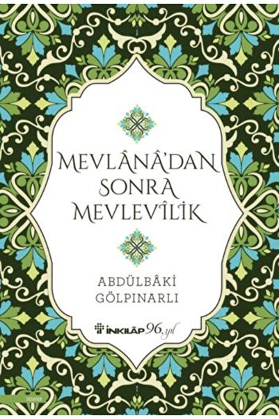 İnkılap Kitabevi Mevlana’dan Sonra Mevlevilik
