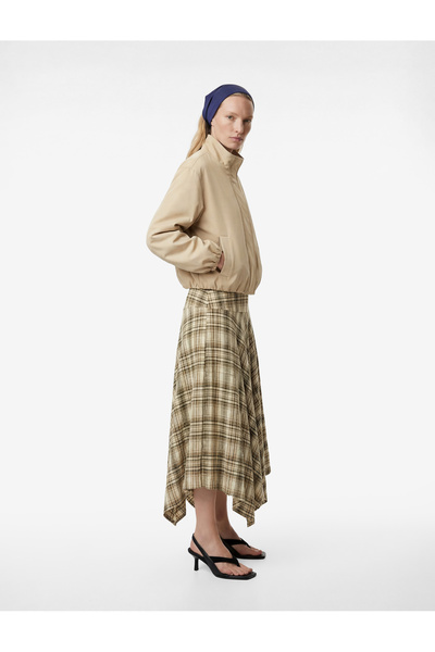 Koton Fusta midi în carouri asimetrică croială