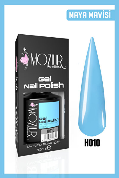 MOZIUR Kalıcı Oje Uv Led H010 (MAYA MAVİSİ) 10ml
