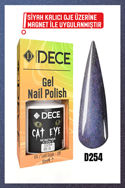 d dece Kalıcı Oje Uv Led D254 (KEDİ GÖZÜ) 10ml