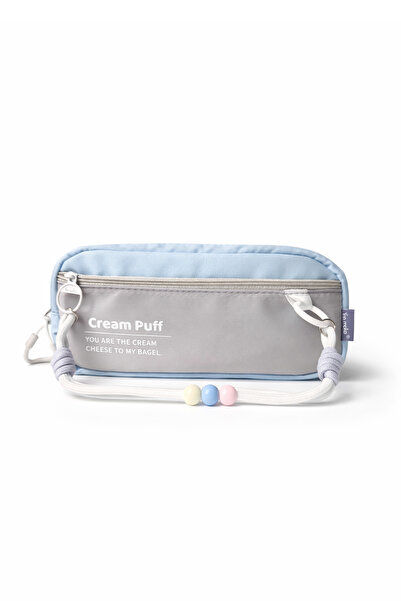 Ecrou Portable Pencil Case with Rope Detail Blue