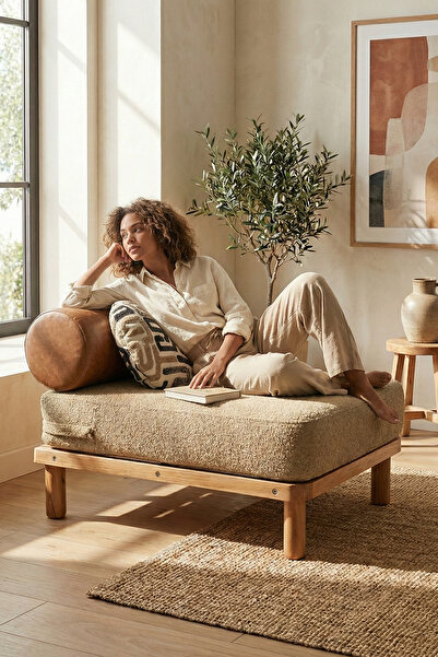 Zem Marcel Bohem Berjer, Sütlü Kahve/Taba Deri Sırt