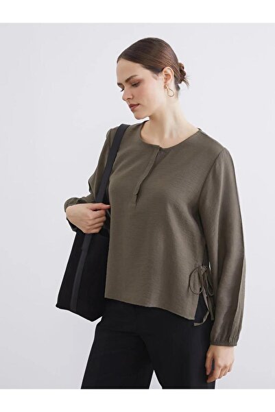 LC Waikiki Bluză texturată cu decolteu rotund (S6)