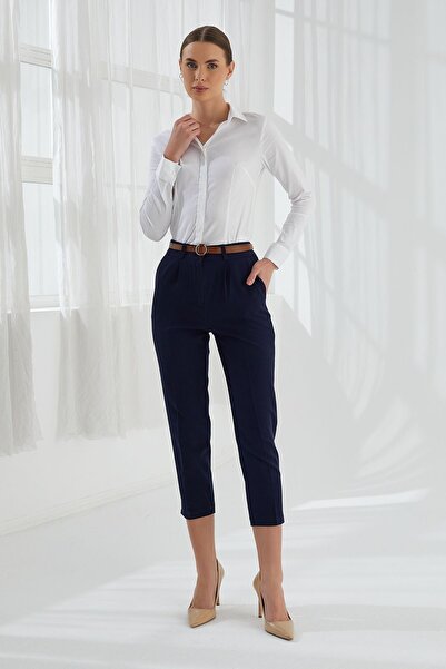 ModaPlaza Pantaloni de damă cu centură slăbită 4577