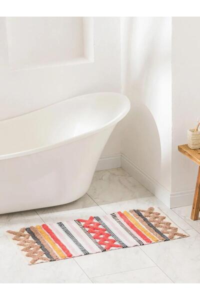 LC Waikiki سجادة حمام مختلطة الألوان مقاس 50x95 سم (S6)