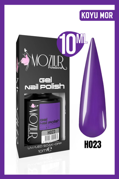 MOZIUR Kalıcı Oje Uv Led H023 (MOR SERİSİ) 10ml