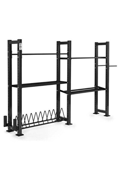 Champ Kit رف تخزين للصالة الرياضية - منظم لياقة بدنية متعدد الاستخدامات ومتين...