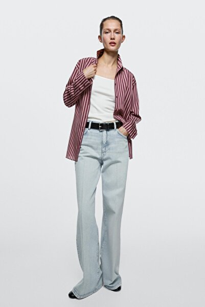 Massimo Dutti Yüksek bel palazzo jean