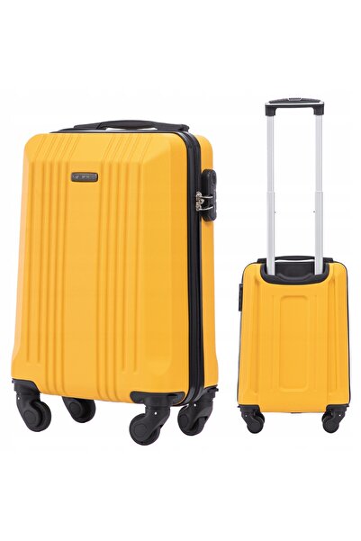 OEM Valiză de cabină Wings Kestrel XS - Galbenă, ABS, 4 roți, 28L