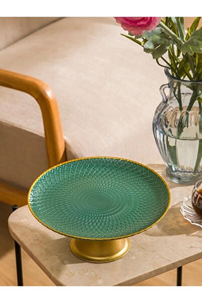 LC Waikiki Yeşil Yuvarlak Ayaklı Sunumluk 21 Cm (S6)