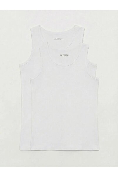 LC Waikiki Bela okrugla kragna majica za dečake, pakovanje od 2 komada (S6)