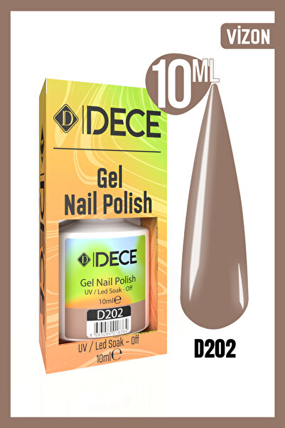 d dece Kalıcı Oje Uv Led D202 (NUDE SERİSİ) 10ml