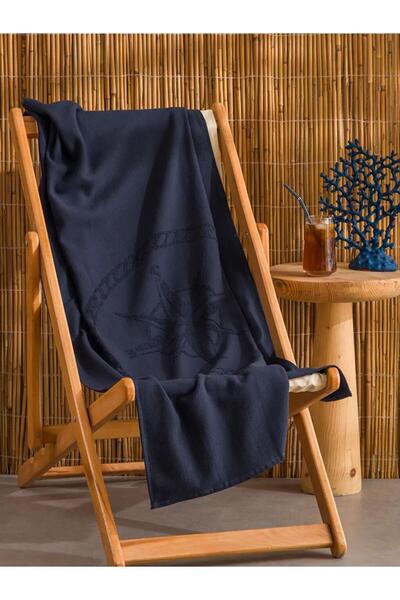 LC Waikiki Prosop de plajă din bumbac bleumarin (S6)