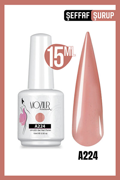 MOZIUR Kalıcı Oje UV Led A224 (ŞEFFAF SERİSİ) 15ml