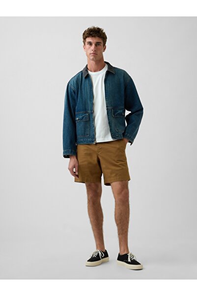 GAP Erkek Kahverengi 7" Relaxed Şort