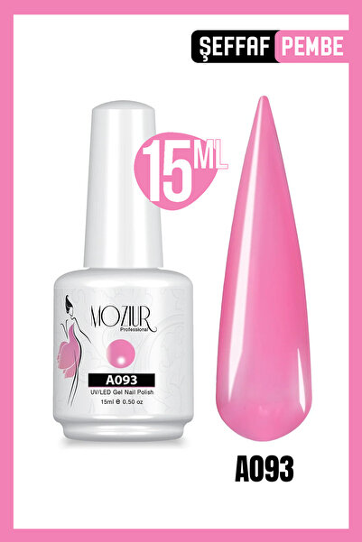 MOZIUR Kalıcı Oje Uv Led A093 (ŞEFFAF SERİSİ) 15ml