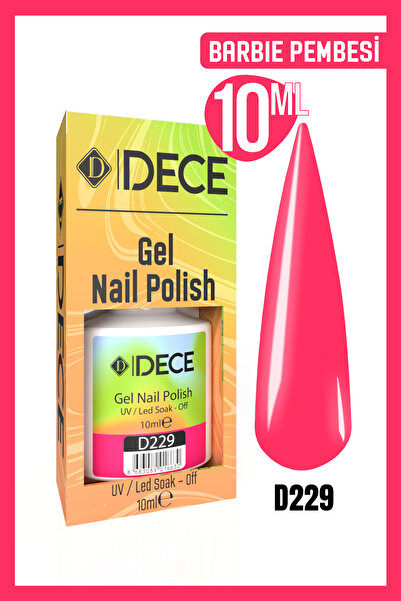 d dece Kalıcı Oje Uv Led D229 (PEMBE SERİSİ) 10ml