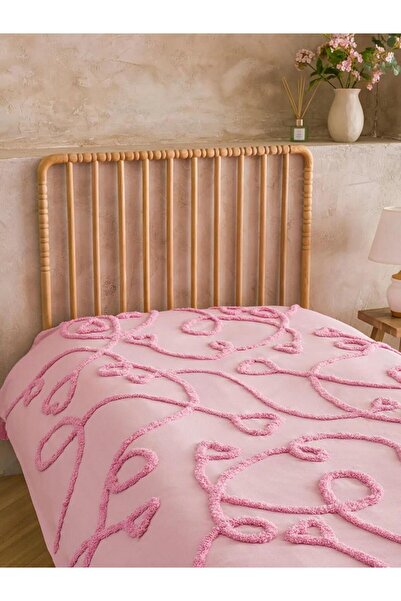 LC Waikiki Κουβερλί με κέντημα σε σχήμα ροζ καρδιάς 130x170 εκ. (S6)